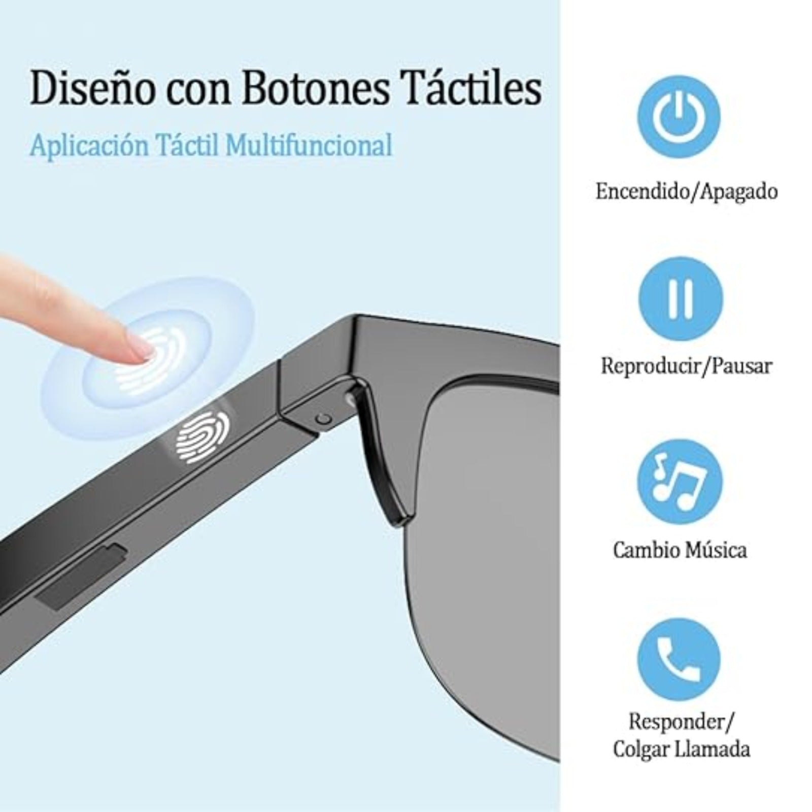 Gafas Inteligentes Bluetooth Micrófono